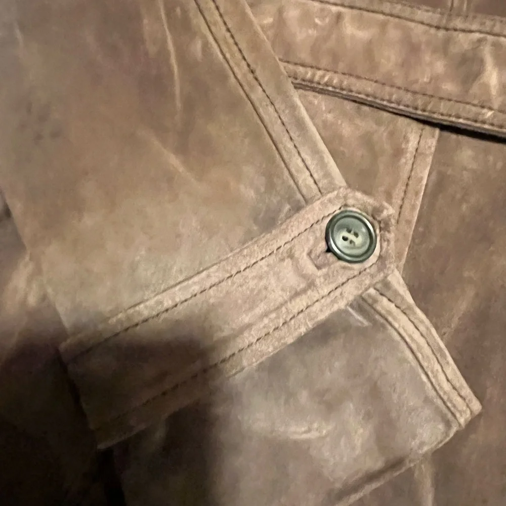 Miu Miu Chcolate Brown Suede Trench Coat - Picture 5 of 6